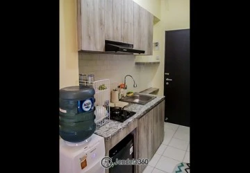 Kitchen Well Located Studio Apartment at Grand Asia Afrika Residence Low Floor