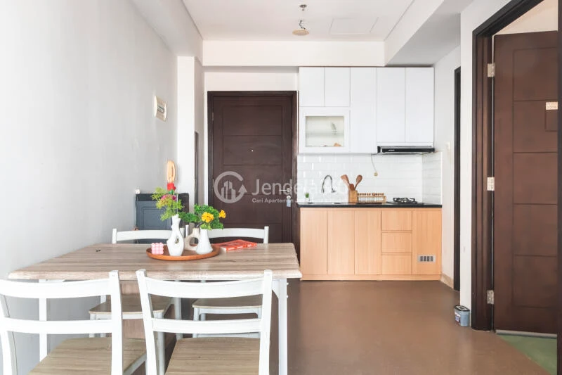 Dining Room Simply Look 2BR Apartment at Aspen Residence Apartment High Floor