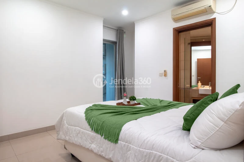 Bedroom 1 High Floor 2BR Apartment with City View at Sahid Sudirman Residence