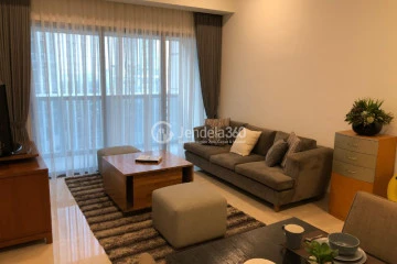Living Room Affordable 2BR Apartment at Anandamaya Residence Tower 2