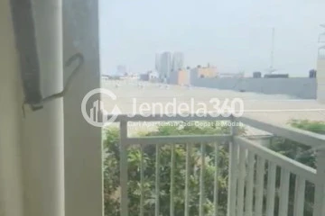 Balcony Trendy 1BR Apartment at Vittoria Residence Tower A