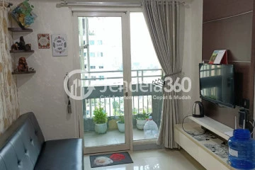 Living Room Compact 3BR Apartment Low Floor with City View at Sky Terrace Apartment