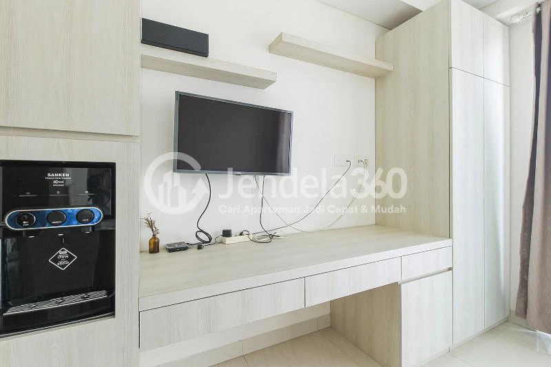 Bedroom Furnished Studio Apartment with City View at Sedayu City Apartment