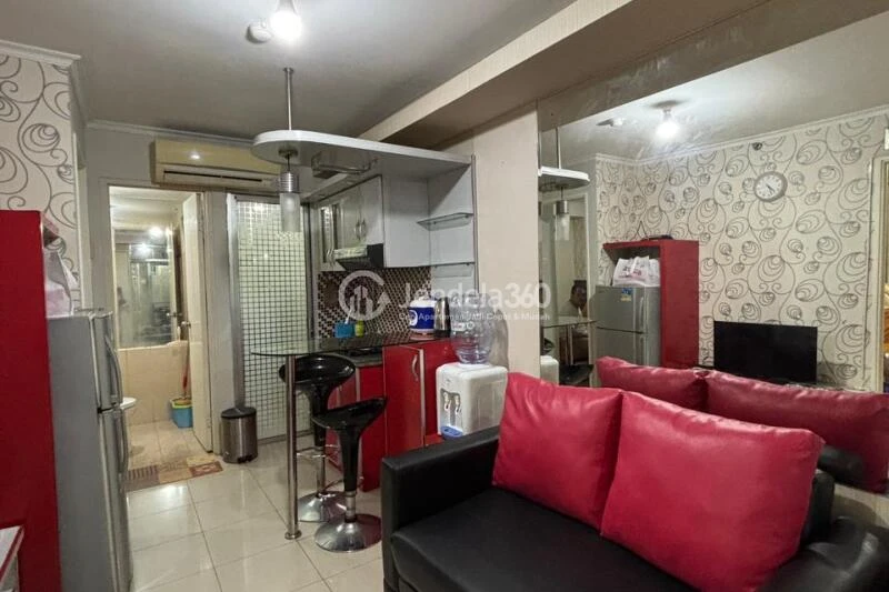 Living Room Peaceful 2BR Apartment at Kalibata City Green Palace Low Floor