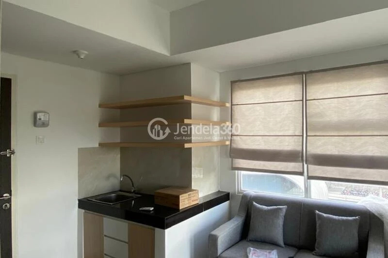 Living Room Low Floor 2BR Apartment with  View at Serpong Garden Apartment