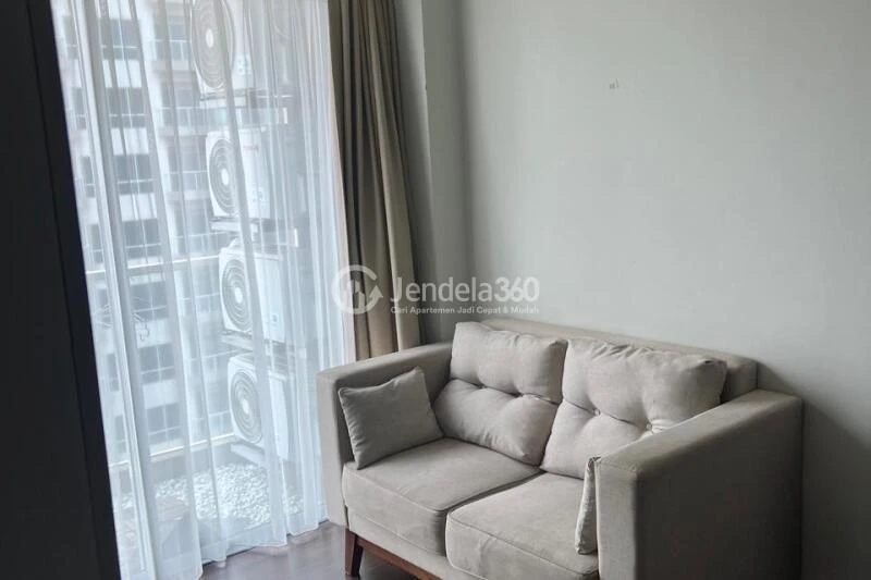 Living Room Flawless 2BR Apartment at Green Sedayu Apartment Middle Floor