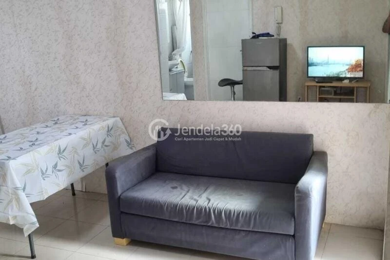 Living Room 3BR Bassura City Apartment at Tower Geranium