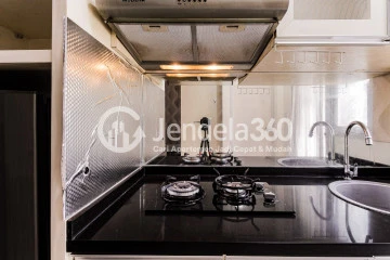 Kitchen Compact Studio Apartment with Relaxing Thematic Park at Bintaro Park View