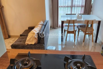 Dining Room Tidy 2BR Apartment High Floor with City View at Callia Apartment