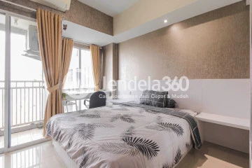 Bedroom Well Furnished Studio Apartment at Grand Dhika City Apartment Middle Floor