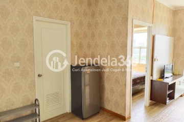 Living Room Strategic Location 1BR Apartment Middle Floor with City View at Silkwood Residence