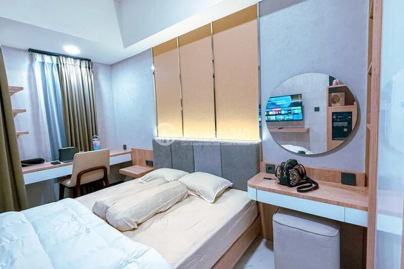 Bedroom High Floor Studio Apartment with  View at Pakuwon Residence Bekasi