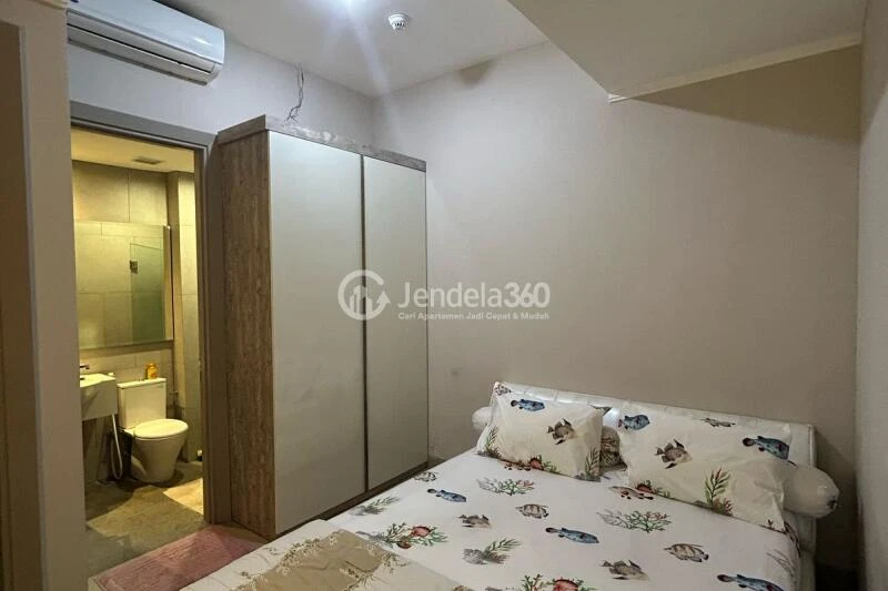 Bedroom 2 Restful 3BR Apartment Middle Floor with City View at Menara Jakarta Apartment