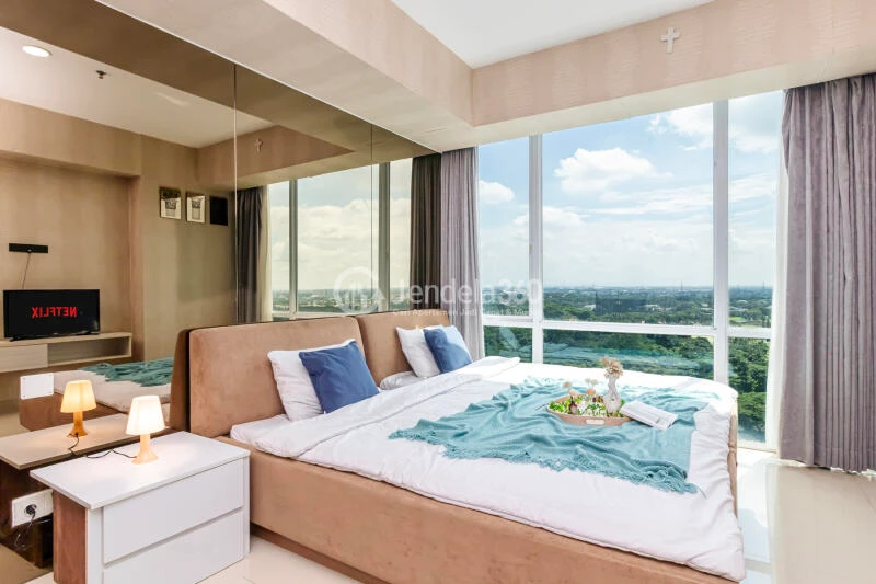 Bedroom Affordable Studio Apartment at U Residence Karawaci Apartment Close to Business Area