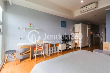 Bedroom Modern Studio Apartment at Kemang Village Apartment Tower Intercon