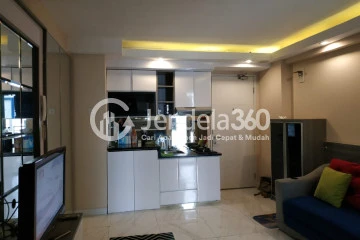 Living Room 3BR Apartment with City View at Bassura City Apartment