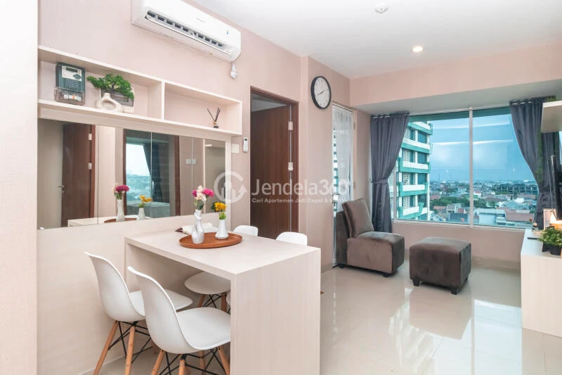 Dining Room 2BR Apartment with  View at Grand Kamala Lagoon Apartment