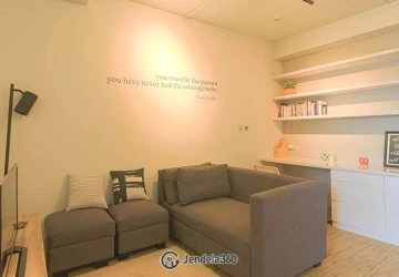 Living Room Menteng Square Apartment 1BR View Thamrin