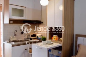 Kitchen Low Floor Studio Apartment with Swimming Pool View at Cinere Resort Apartment