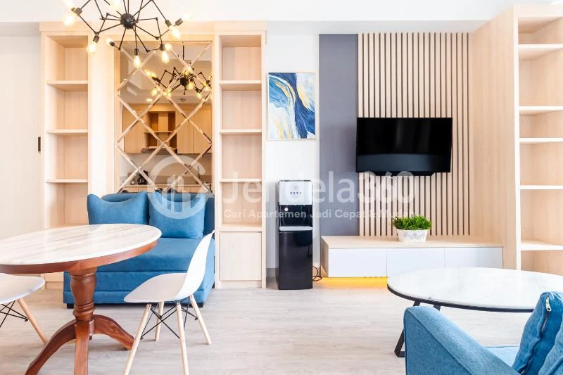 Living Room Good Deal 2BR Apartment High Floor with City view View at Fatmawati City Center Apartment