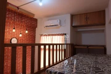 Bedroom Elegant Studio Apartment at Dave Apartment Low Floor
