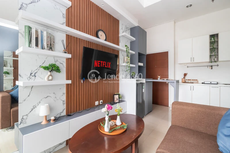 Living Room 1BR Taman Melati Margonda Apartment at Tower B