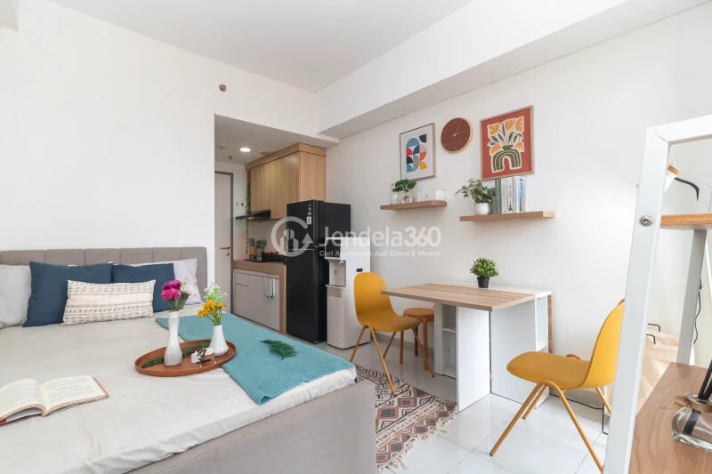 Bedroom Studio Apartment with City View at Akasa Pure Living Apartment