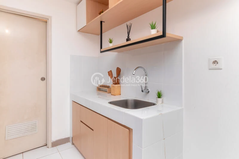 Kitchen Japanese Minimalist Style 2BR Apartment with City View at Tokyo Riverside Apartment