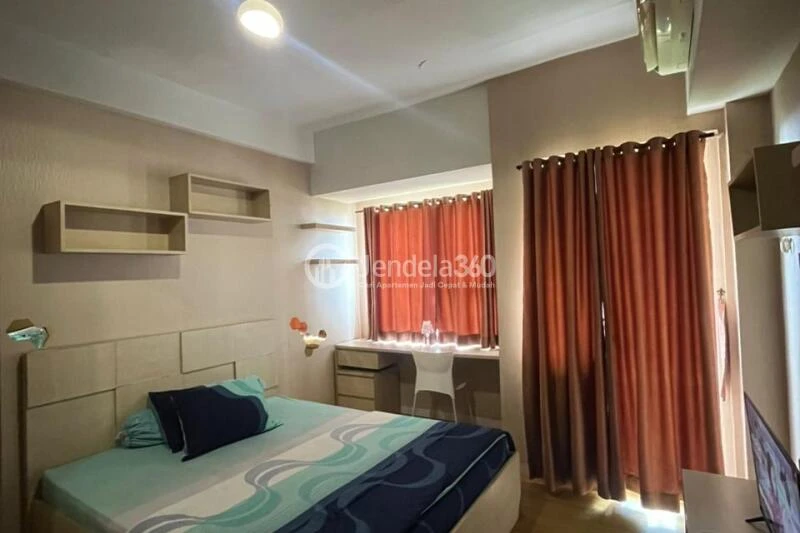 Bedroom Affordable Studio Apartment Middle Floor with  View at Margonda Residence 5
