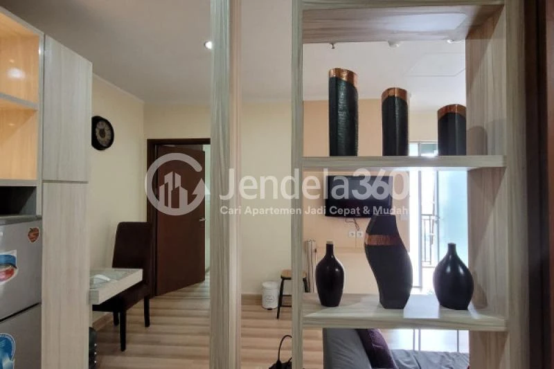Living Room 1BR Apartment with City View at Sahid Sudirman Residence