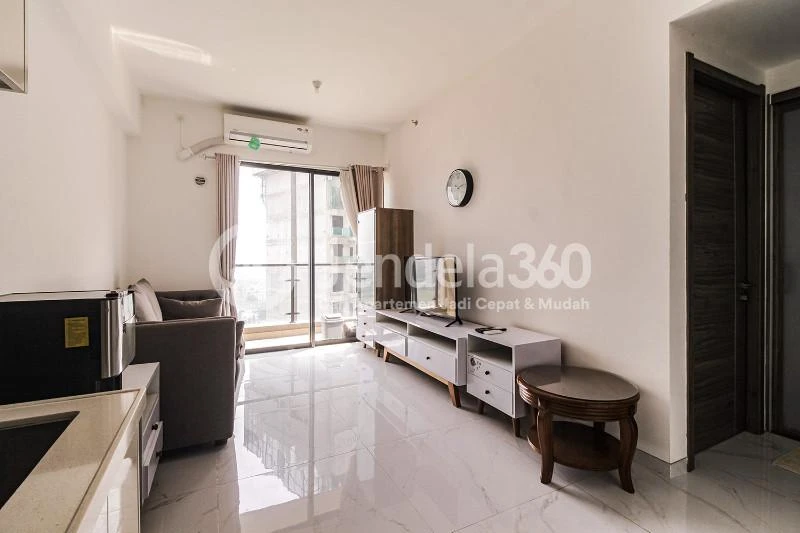 Living Room 2BR Sky House BSD Apartment at High Floor