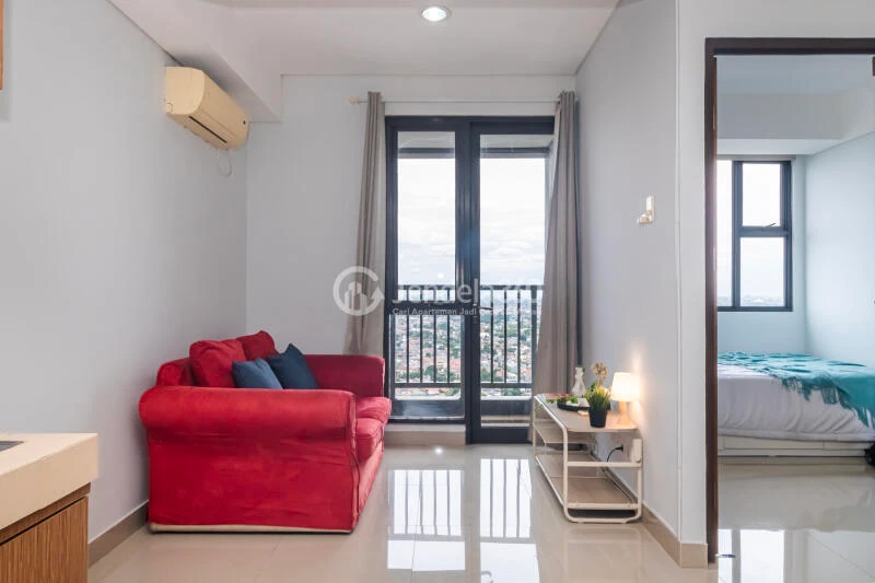 Living Room 1BR Royal Olive Residence Apartment at Tower 1