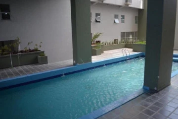 Pool Middle Floor 2BR Apartment with Jalan Asia Afrika View at Grand Asia Afrika Residence