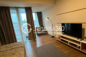 Bedroom Well Furnished Studio Apartment Low Floor with City View at Aspen Residence Apartment