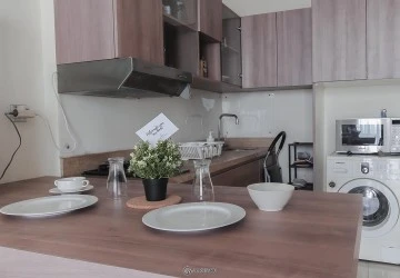 Dining Room Ancol Mansion Apartment 1BR Fully Furnished