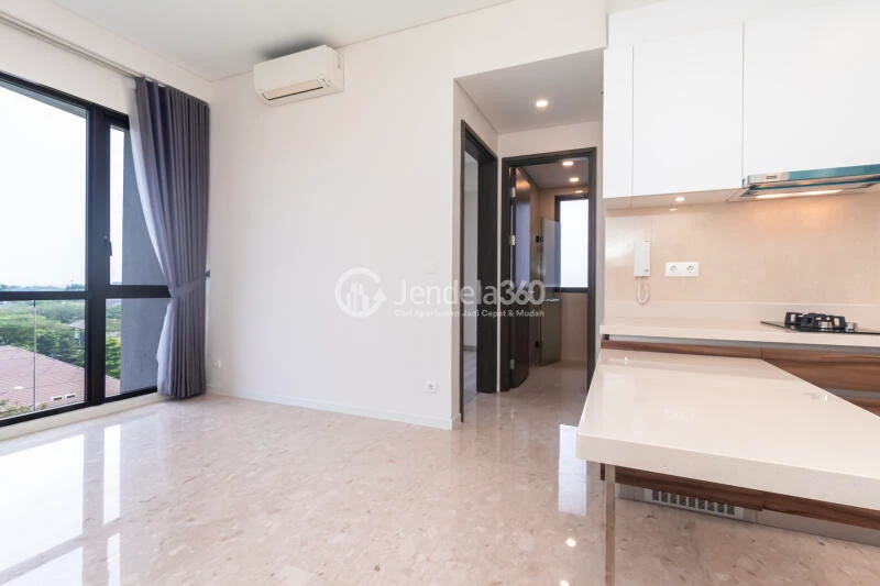 Living Room Stylish 1BR Apartment at Condominium Marigold Navapark Apartment Tower 6