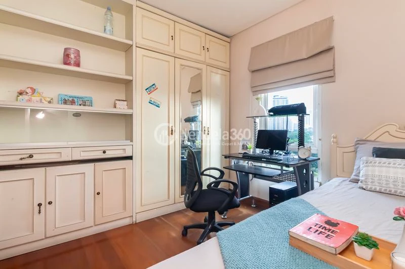 Bedroom 2 3BR Apartment with City View at Permata Hijau Residence