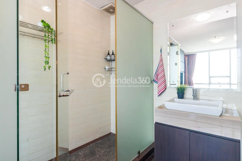 Bathroom Fancy 1BR Apartment at Ancol Mansion Apartment High Floor