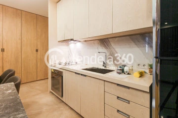 Kitchen 3BR Izzara Apartment at Middle Floor