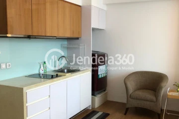 Kitchen Peaceful Studio Apartment at City Lofts Apartment Tower Cityloft