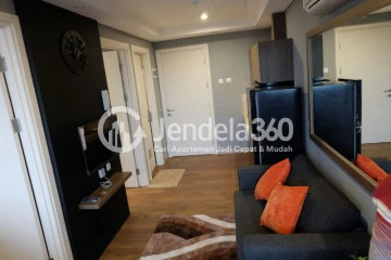 Living Room Middle Floor 2BR Apartment with City View at Kebayoran Icon Apartment