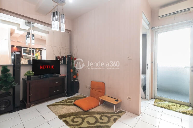 Living Room Low Floor 2BR Apartment with  View at Menteng Square Apartment
