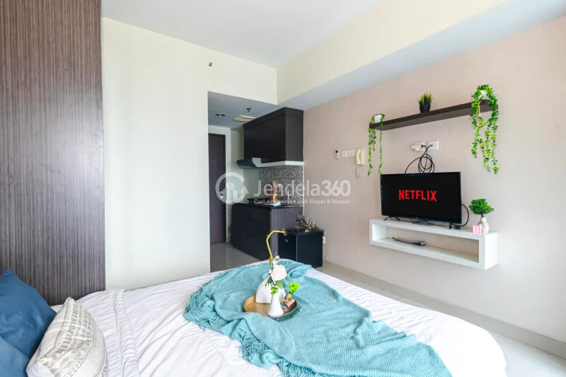 Bedroom Tidy Studio Unit at Grand Dhika City Apartment Tower C
