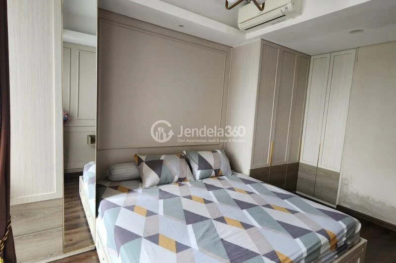 Bedroom 1BR Apartment with City view View at Arandra Residence