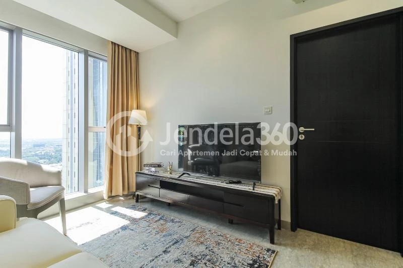 Living Room Modern 1BR Apartment at Branz BSD Apartment Tower West A