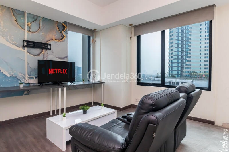 Bedroom Modern 1BR Apartment at Southgate Residence Middle Floor