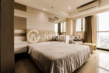 Bedroom High Floor Spacious Apartment with City View at Kemang Village Apartment