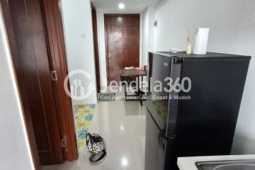 Kitchen Peaceful 1BR Apartment Middle Floor with  View at Vittoria Residence
