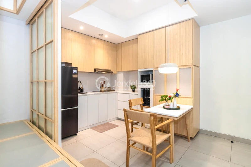 Kitchen Restful 2BR Apartment with City View at Fatmawati City Center Apartment