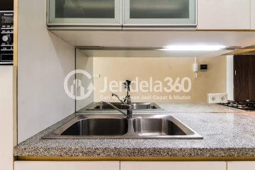 Kitchen High Floor Spacious Apartment with City View at Kemang Village Apartment